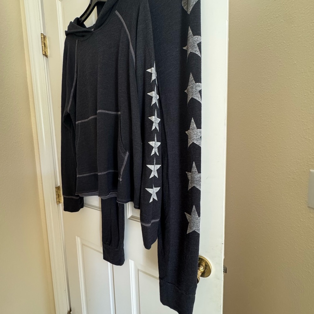 Sundry Black Matching Set Sweatshirt and Pants